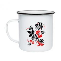 Кружка эмалированная Квіти - PrintSalon