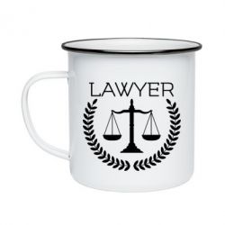 Кружка эмалированная Lawyer1 - PrintSalon