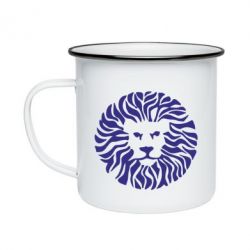 Кружка эмалированная лев - PrintSalon