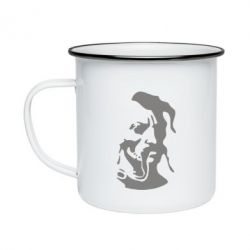 Кружка эмалированная Лице козака - PrintSalon