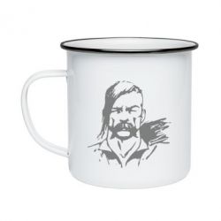 Кружка эмалированная Лице українського козака - PrintSalon
