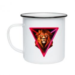 Кружка эмалированная Lion art - PrintSalon