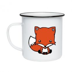Кружка эмалированная Лиса - PrintSalon