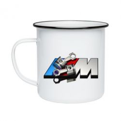 Кружка эмалированная Logo BMW  3 - PrintSalon