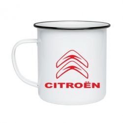 Кружка эмалированная Логотип Citroen - PrintSalon