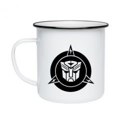 Кружка эмалированная Логотип Трансформеры - PrintSalon