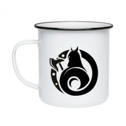 Кружка эмалированная Логотип Викинги - PrintSalon