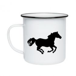 Кружка эмалированная Лошадка - PrintSalon