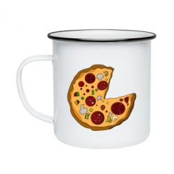 Кружка эмалированная Love Pizza - PrintSalon