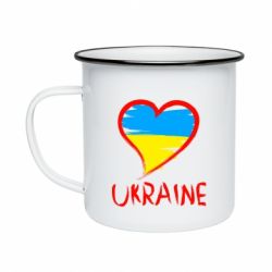 Кружка эмалированная Love Ukraine - PrintSalon