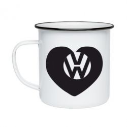 Кружка эмалированная Love Volkswagen - PrintSalon