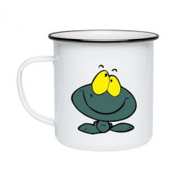 Кружка эмалированная Лягушка - PrintSalon
