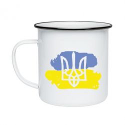 Кружка эмалированная Мальований прапор - PrintSalon