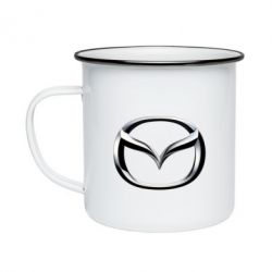 Кружка эмалированная Mazda 3D Logo - PrintSalon