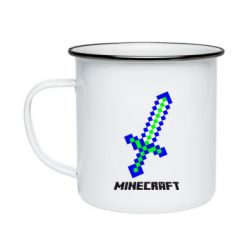 Кружка эмалированная Меч Minecraft - PrintSalon