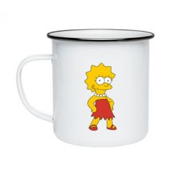 Кружка эмалированная Мэгги Симпсон - PrintSalon