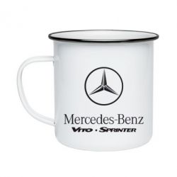 Кружка эмалированная Mercedes Benz - PrintSalon