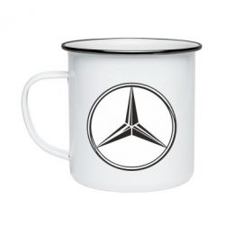 Кружка эмалированная Mercedes - PrintSalon