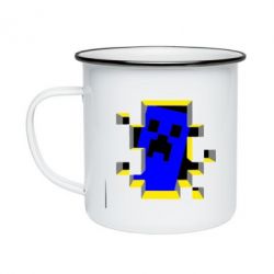 Кружка эмалированная Minecraft 3D - PrintSalon