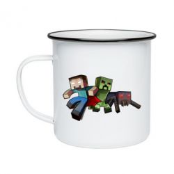 Кружка емальована Minecraft Company - PrintSalon