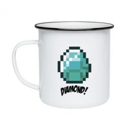Кружка емальована Minecraft Diamond! - PrintSalon