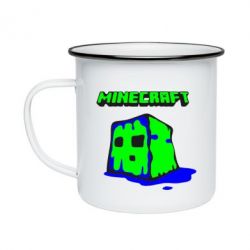 Кружка эмалированная Minecraft Head - PrintSalon