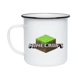 Кружка эмалированная Minecraft Land - PrintSalon