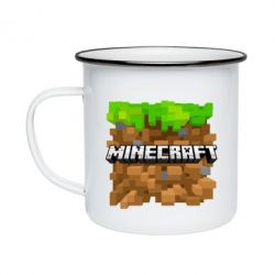 Кружка емальована Minecraft Main Logo - PrintSalon