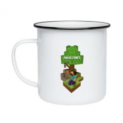 Кружка эмалированная Minecraft Steve - PrintSalon
