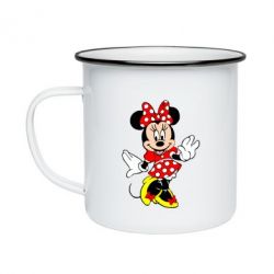 Кружка эмалированная Минни Красавица - PrintSalon
