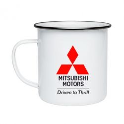 Кружка эмалированная Mitsubishi Motors - PrintSalon