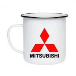 Кружка эмалированная Mitsubishi small - PrintSalon
