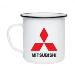Кружка эмалированная MITSUBISHI - PrintSalon