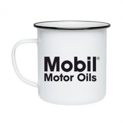 Кружка эмалированная Mobil Motor Oils - PrintSalon