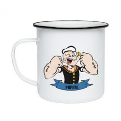 Кружка емальована Моряк Папай - PrintSalon