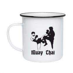 Кружка эмалированная Muay Thai Fighters - PrintSalon