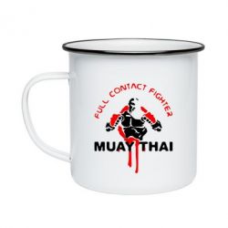 Кружка емальована Muay Thai Full Contact - PrintSalon