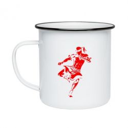 Кружка эмалированная Muay Thai Low Kick - PrintSalon