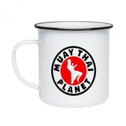 Кружка эмалированная Muay Thai Planet - PrintSalon