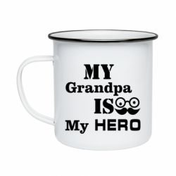 Кружка эмалированная My grandpa - PrintSalon