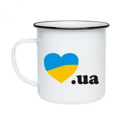 Кружка эмалированная Народився в Україні - PrintSalon