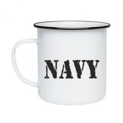 Кружка эмалированная NAVY - PrintSalon