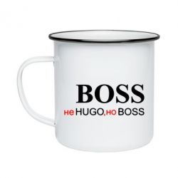 Кружка эмалированная Не Hugo, но Boss - PrintSalon