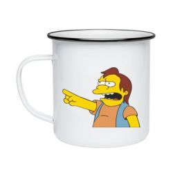 Кружка эмалированная Нельсон Симпсон - PrintSalon