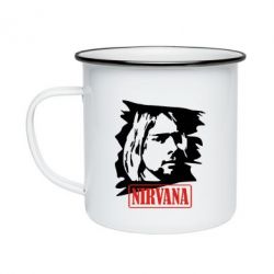 Кружка эмалированная Nirvana Kurt Cobian - PrintSalon