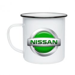 Кружка емальована Nissan Green - PrintSalon
