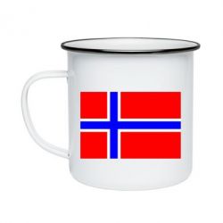 Кружка эмалированная Норвегия - PrintSalon
