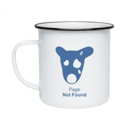 Кружка эмалированная Not Found - PrintSalon