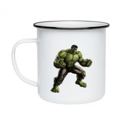 Кружка эмалированная Очень злой Халк - PrintSalon