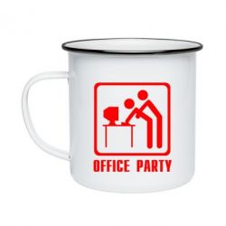Кружка эмалированная Office Party - PrintSalon